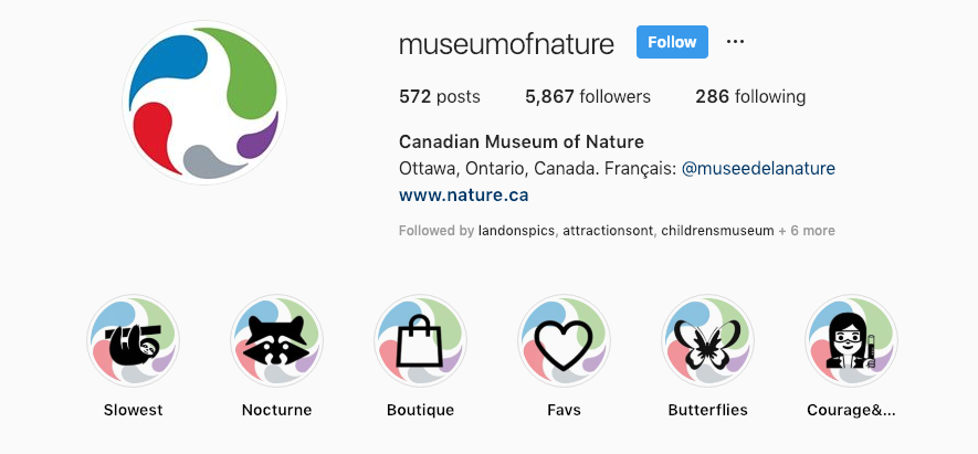 canadian musem of nature_instagram stories