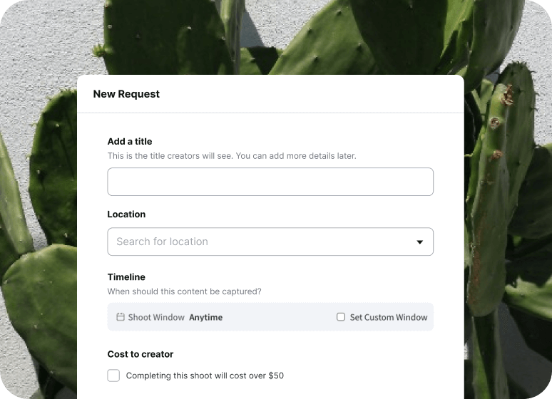 1. Submit a content request
