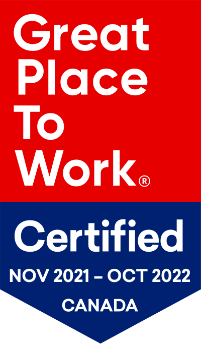 Great Place To Work Certified: November 2021 - October 2022