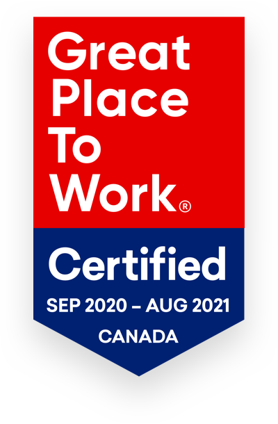 Great Place to Work 2020-2021 Canada Badge