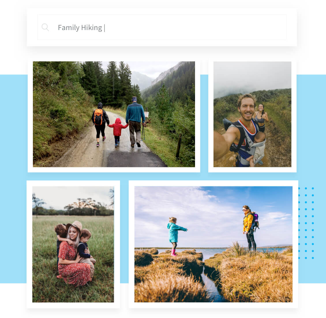 I need some photos for my upcoming Family Adventure campaign