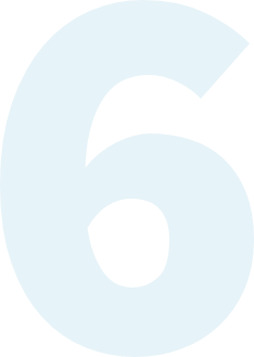Blue number 6