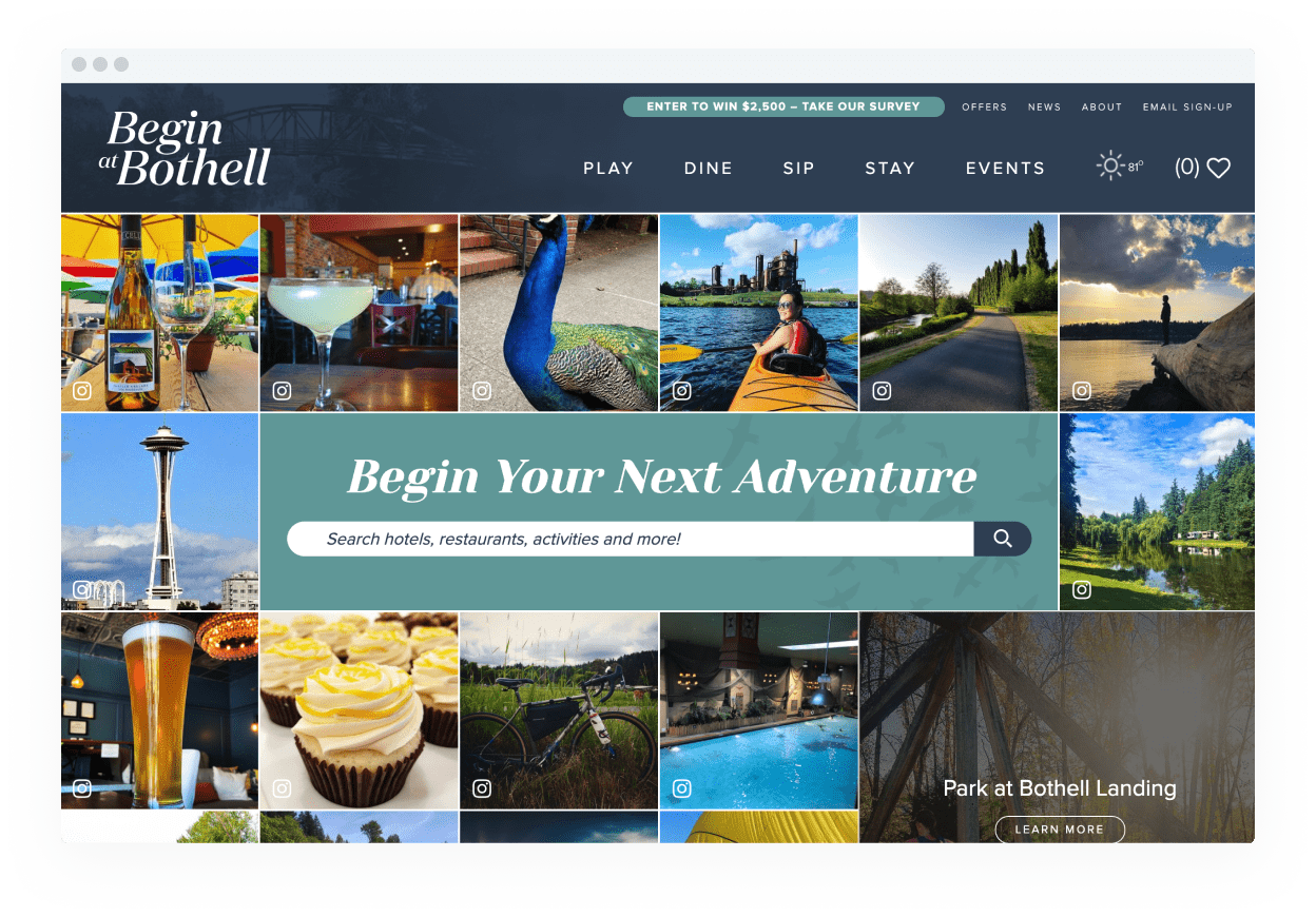 How Explore Bothell used CrowdRiff to redesign their award-winning website