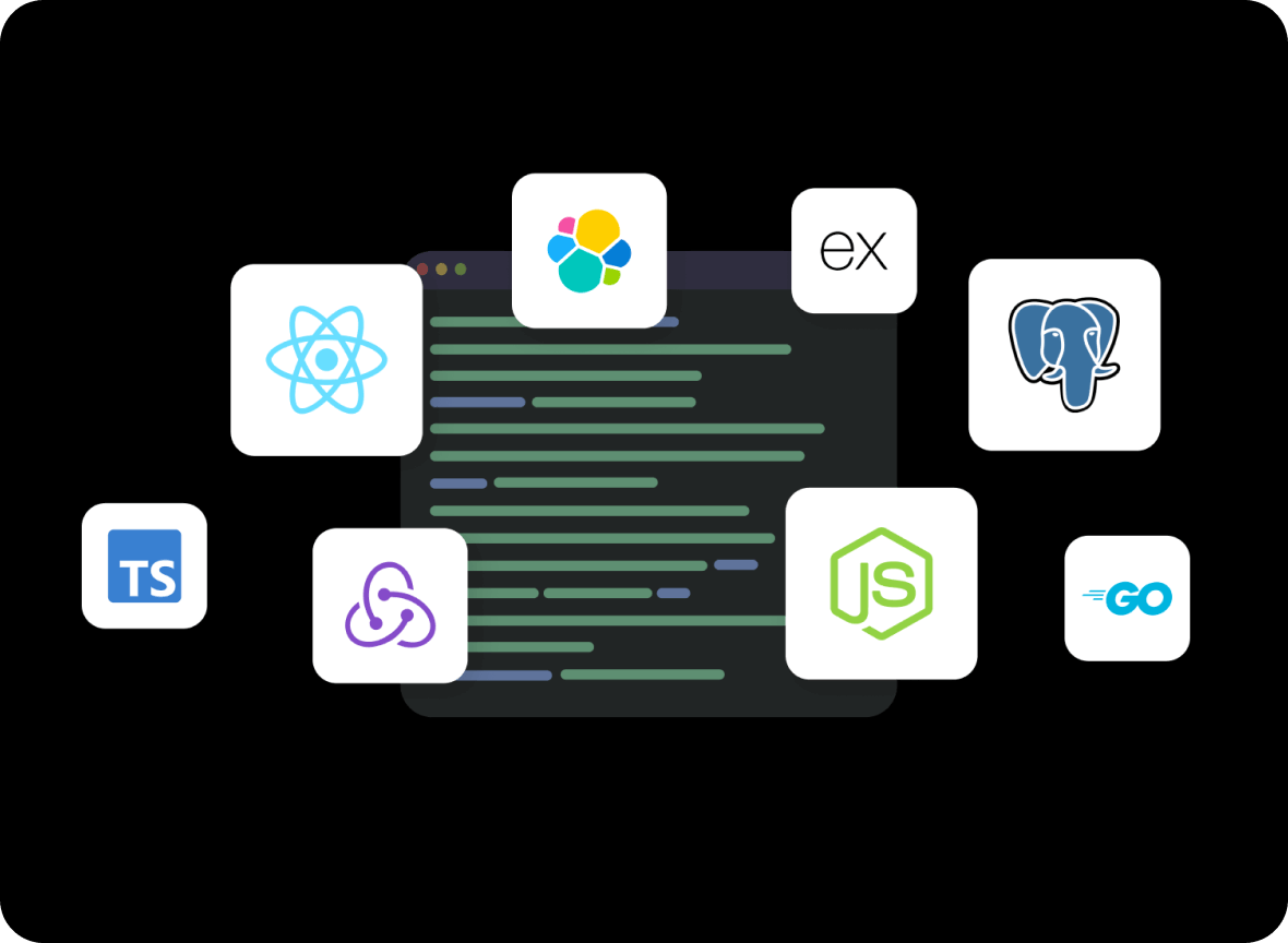 Logos of the CrowdRiff tech stack