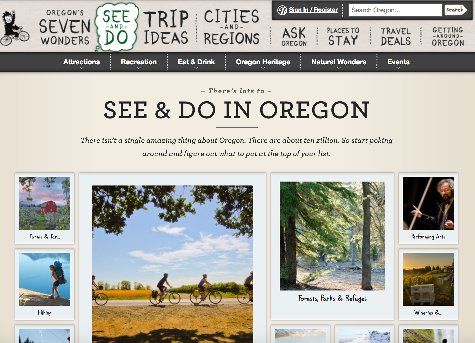 travel oregon website